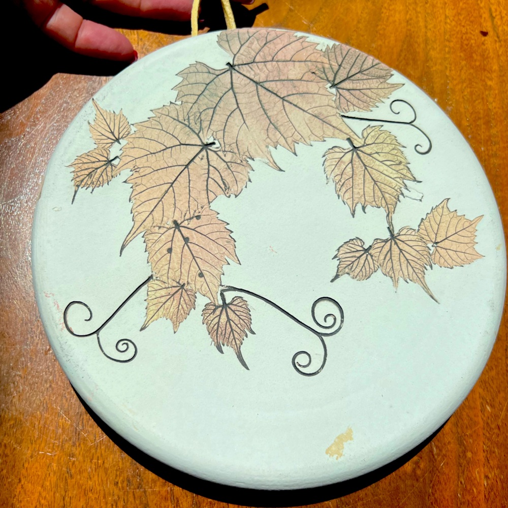 Bristoleaf Pottery, Wizard of Clay RARE 🍁 Bristoleaf Trivet for Use or Hanging